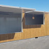 Barra contenedora de madera de 40′